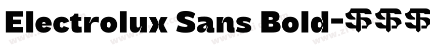 Electrolux Sans Bold字体转换